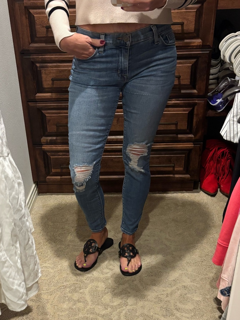 Hudson Krista Ankle Distressed Jeans